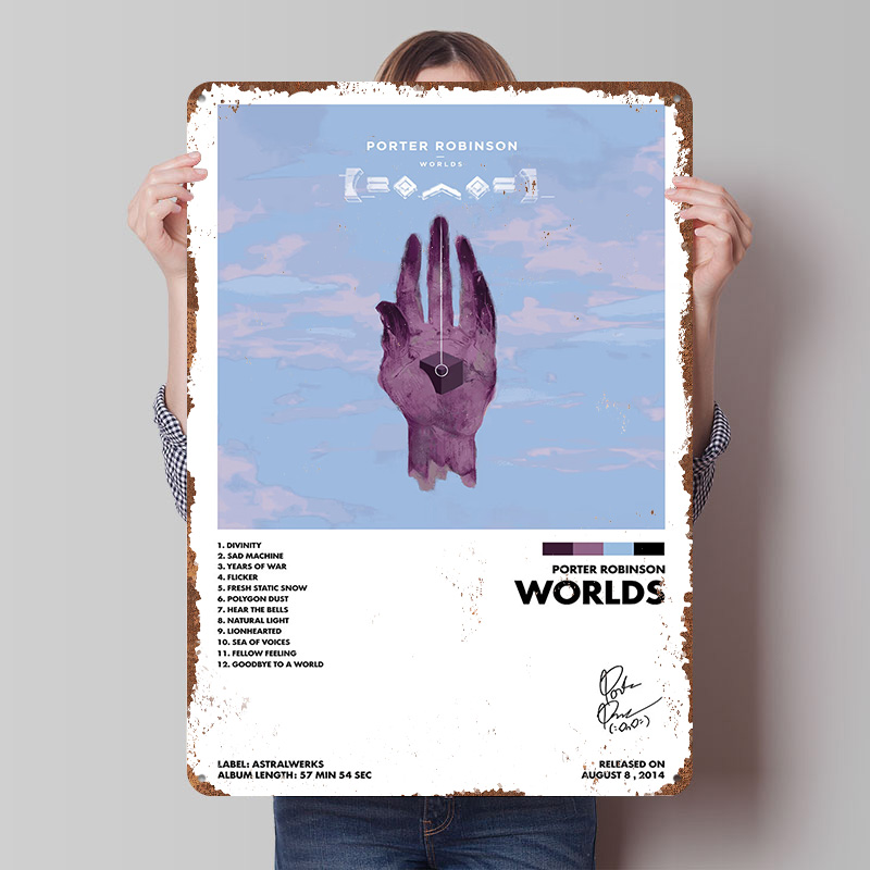 World Of Retro Gaming - Porter Robinson Worlds Metal Poster Customized