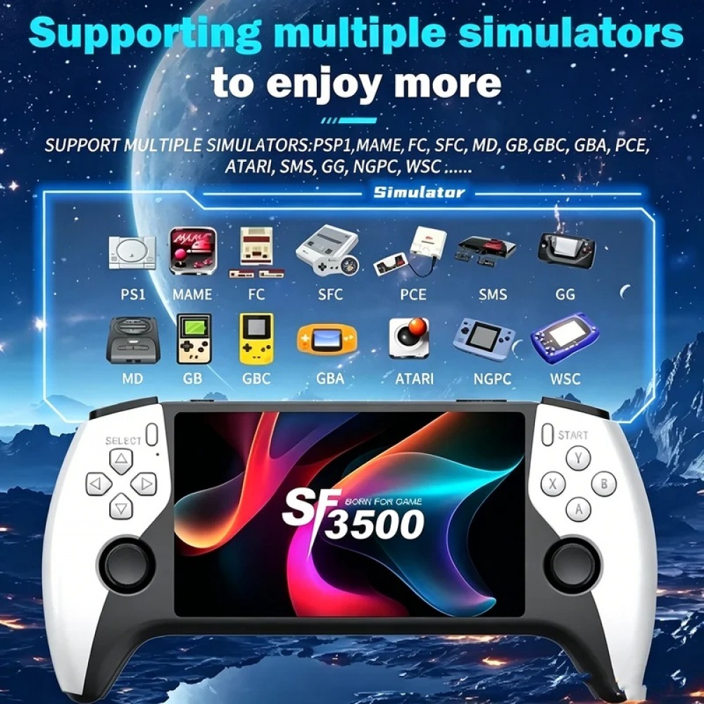 Retro Gaming Download - SF3500 5 inch Handheld Game Console