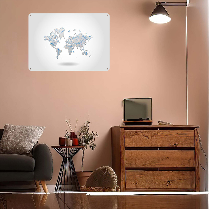 World Map Tinplate Poster Cust - đánh giá và giá World Of Retro Gaming
