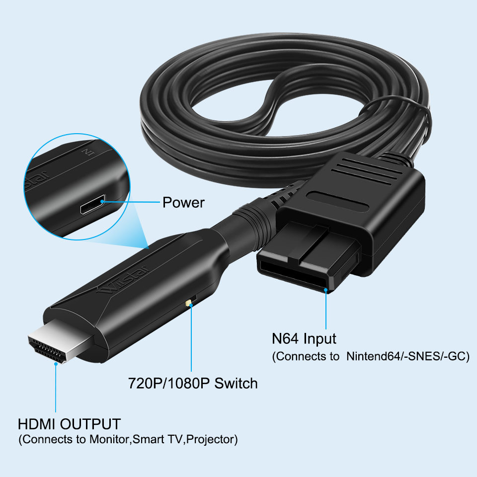 N64 to HDMI-compatible cable C - đánh giá và giá Retro Gaming Cable