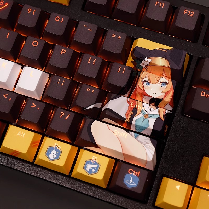 108 Keys/set Blue Archive Loch - đánh giá và giá Retro Gaming Keycaps