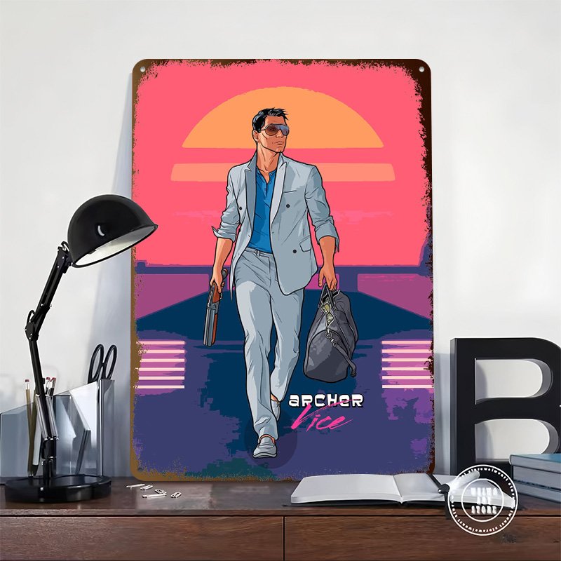 Archer Old Vibes Tinplate Post - đánh giá và giá Retro Gaming Vibe