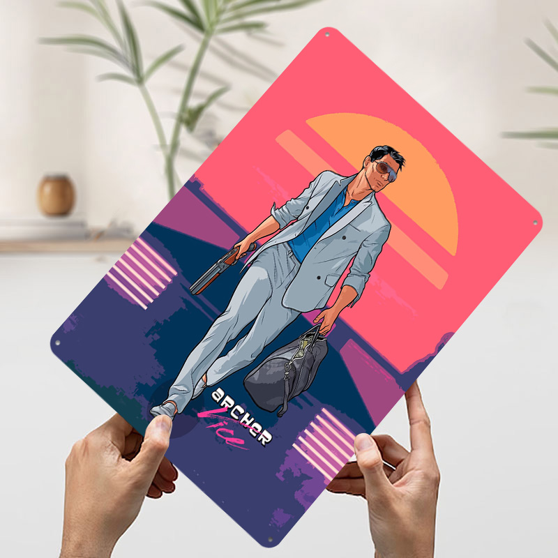 Archer Old Vibes Tinplate Post - đánh giá và giá Retro Gaming Vibe