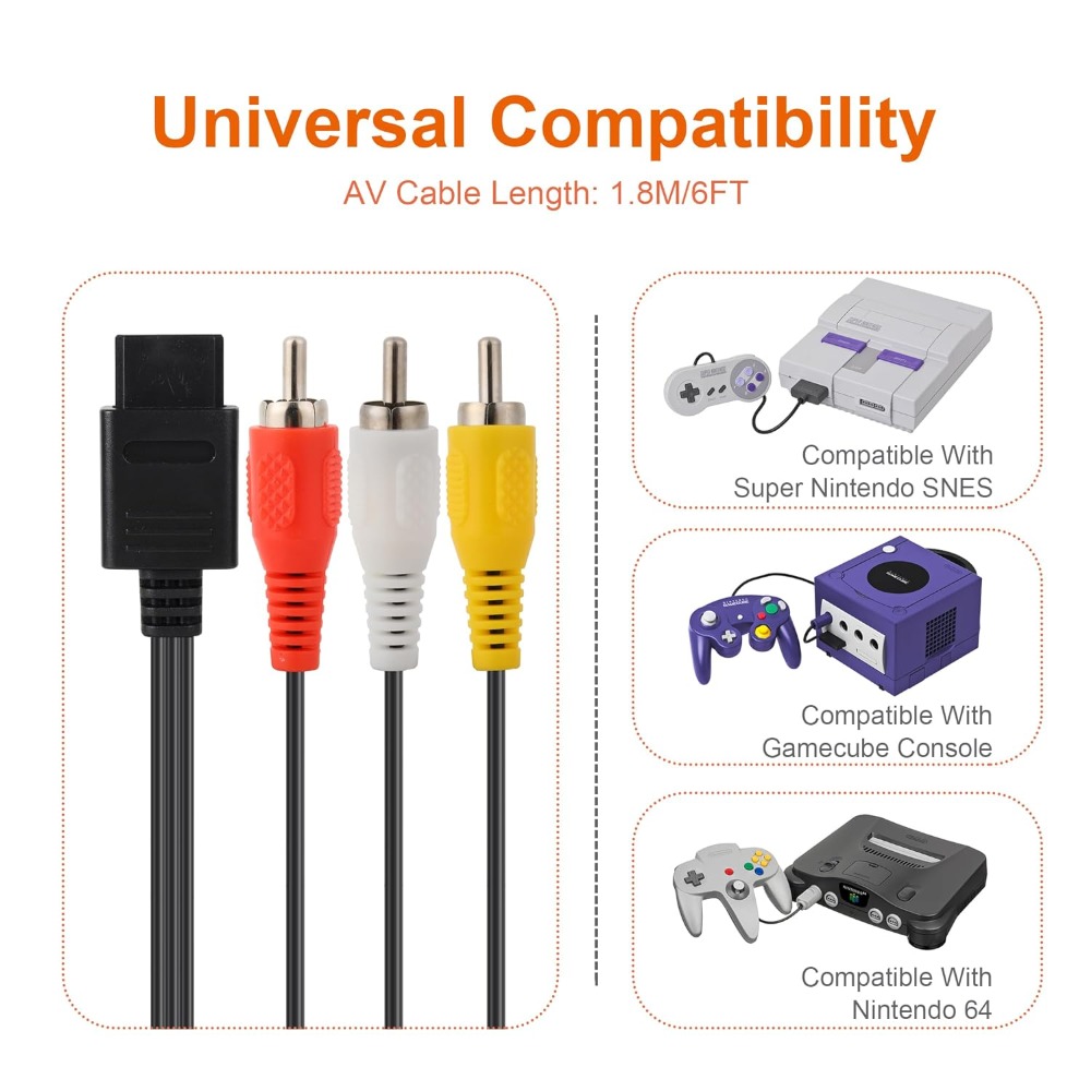 N64/Gamecube/SNES/SFC High Qua - đánh giá và giá Retro Gaming Cable