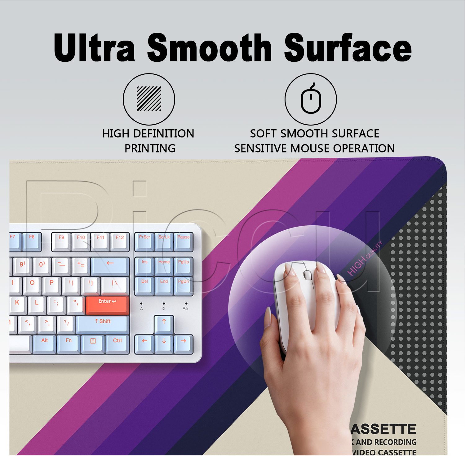 Mouse Pad HD Printing Retro VH - đánh giá và giá Retro Gaming Keyboard And Mouse